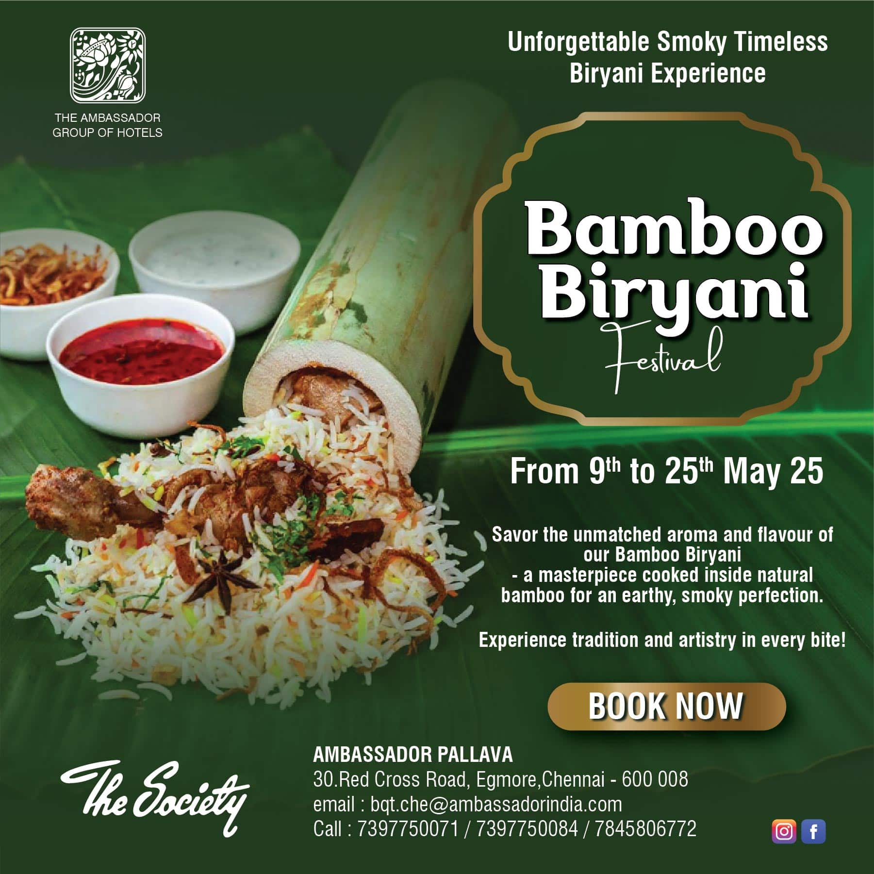 bamboo biryani chennai